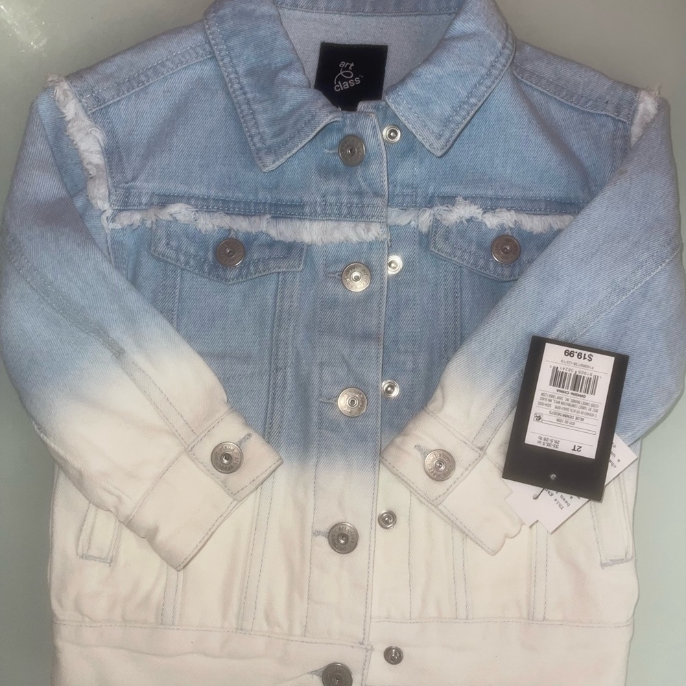 Kids degrade denim jacket